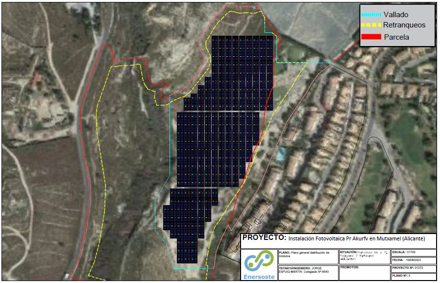 Estructura fija este-oeste · conexión en 20 kV · con PAyC y A.T. — instalación fotovoltaica JONSOK