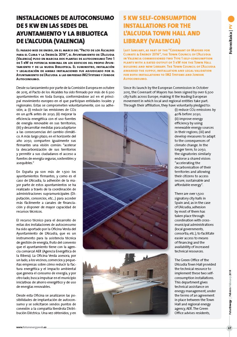 Recorte de prensa: FuturEnergy · febrero 2018