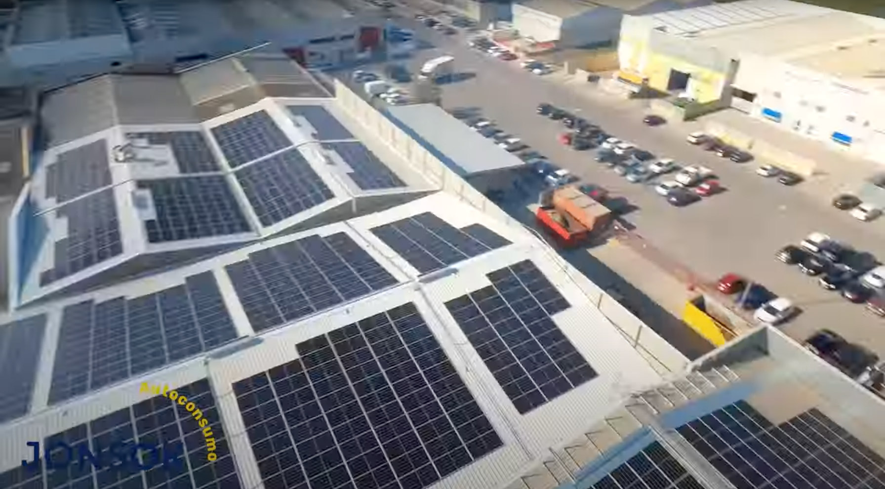 Cubierta industrial fotovoltaica de JONSOK